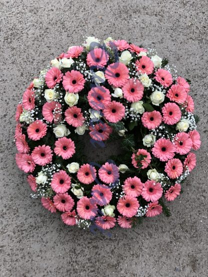 Gerbera-Rosen Kranz voll – Bild 12